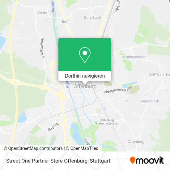 Street One Partner Store Offenburg Karte