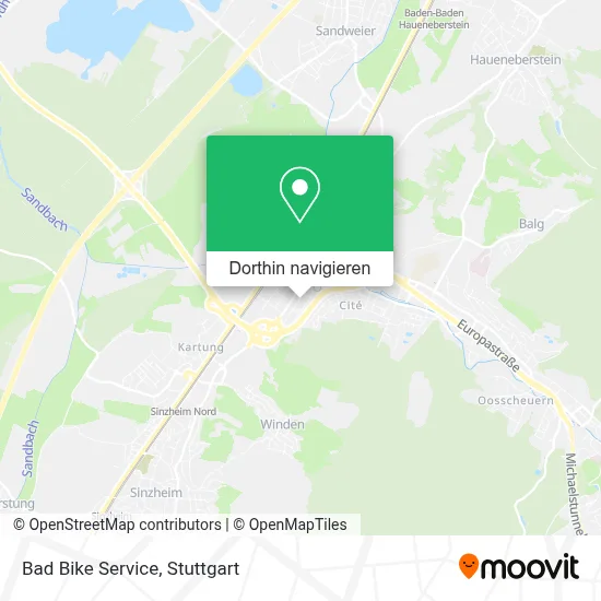 Bad Bike Service Karte