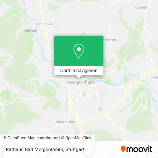 Rathaus Bad Mergentheim Karte