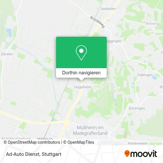 Ad-Auto Dienst Karte