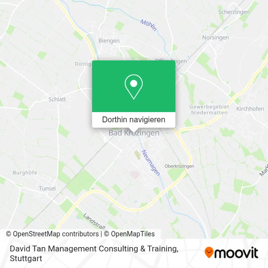 David Tan Management Consulting & Training Karte