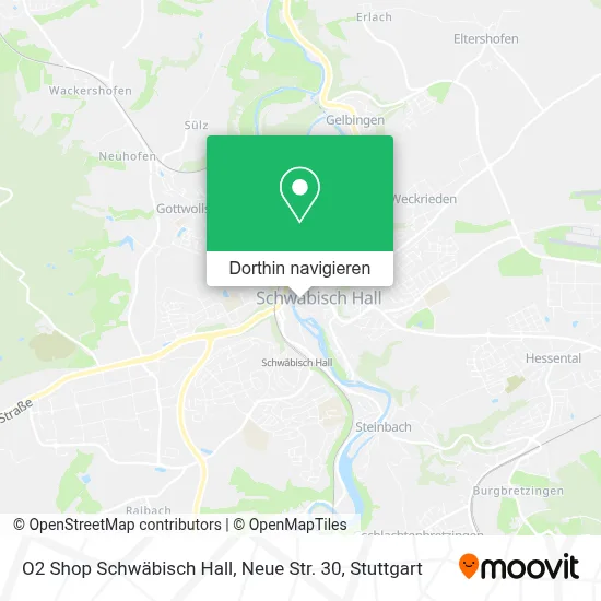 O2 Shop Schwäbisch Hall, Neue Str. 30 Karte