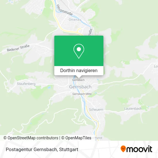 Postagentur Gernsbach Karte