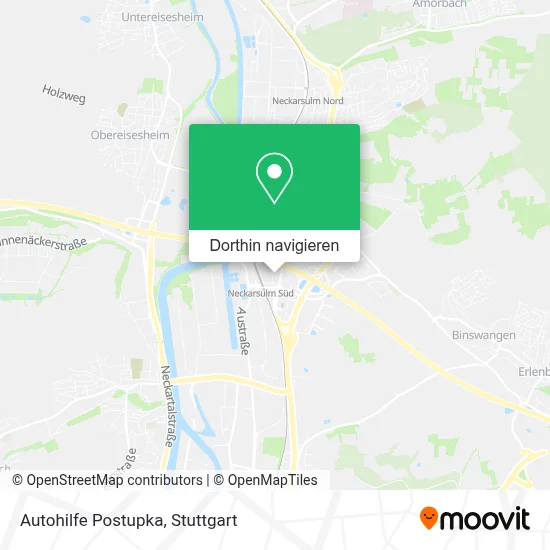 Autohilfe Postupka Karte