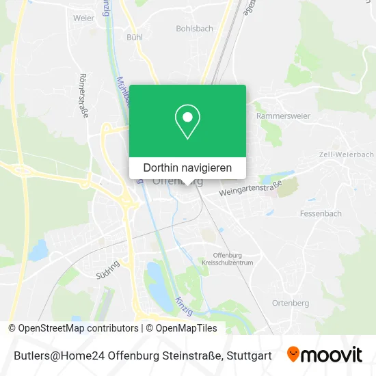 Butlers@Home24 Offenburg Steinstraße Karte