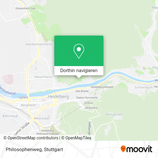 Philosophenweg Karte