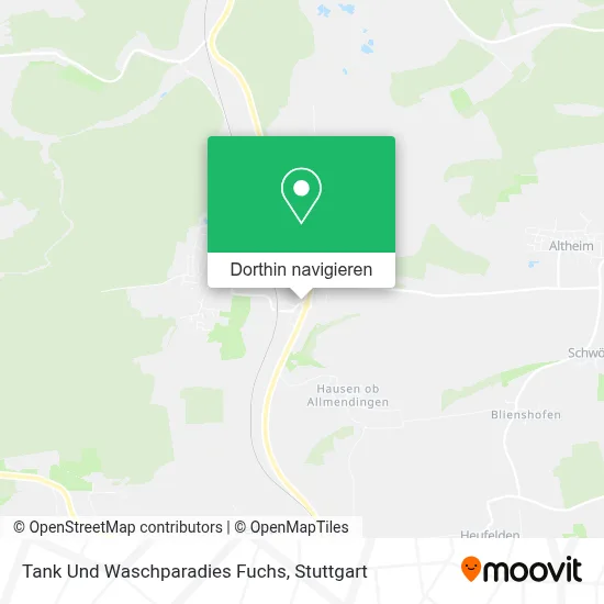 Tank Und Waschparadies Fuchs Karte