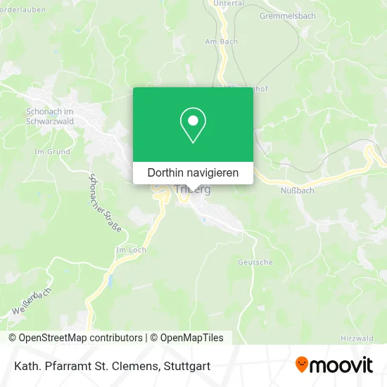 Kath. Pfarramt St. Clemens Karte