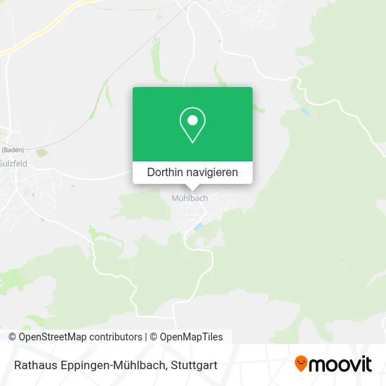 Rathaus Eppingen-Mühlbach Karte