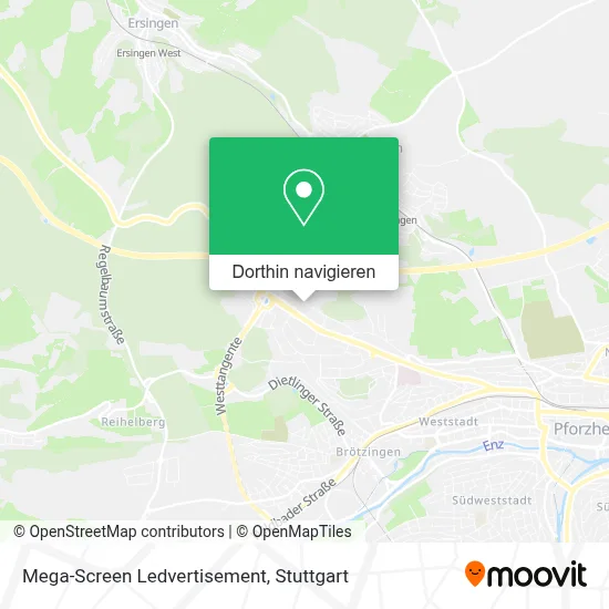 Mega-Screen Ledvertisement Karte