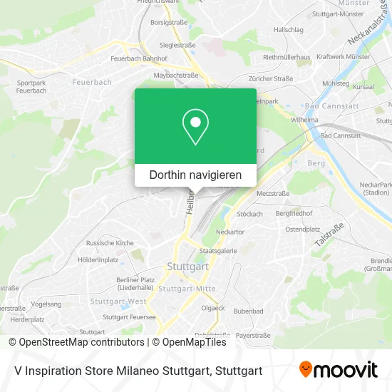 V Inspiration Store Milaneo Stuttgart Karte