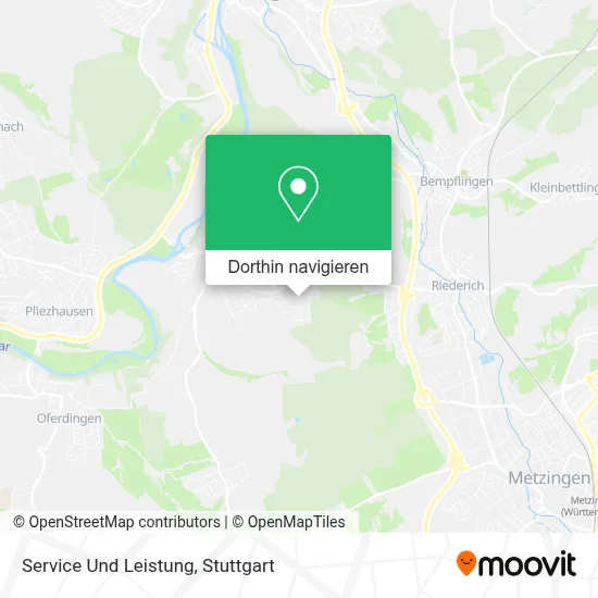 Service Und Leistung Karte