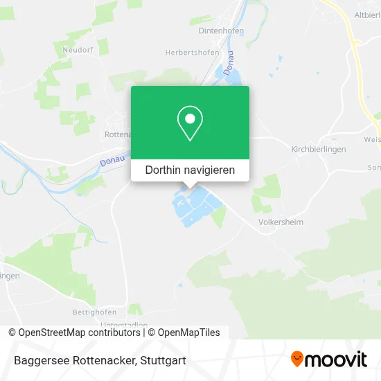 Baggersee Rottenacker Karte