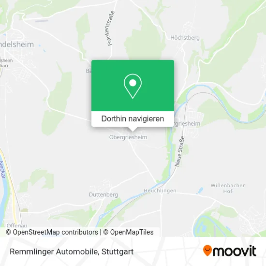 Remmlinger Automobile Karte