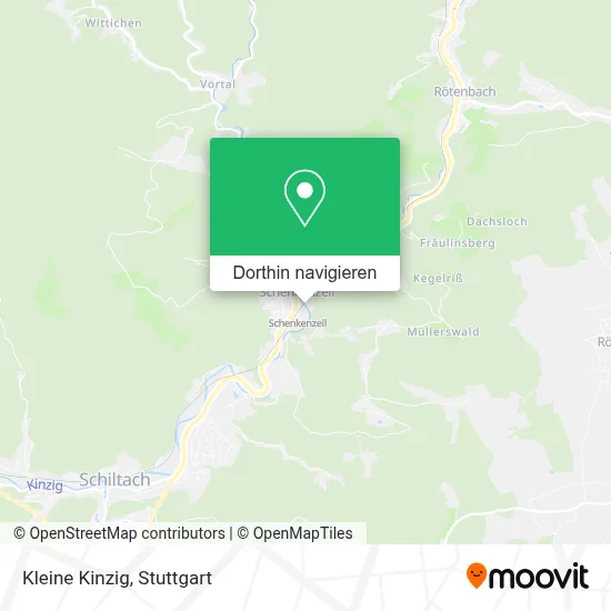 Kleine Kinzig Karte