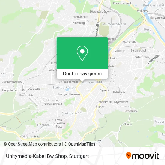 Unitymedia-Kabel Bw Shop Karte