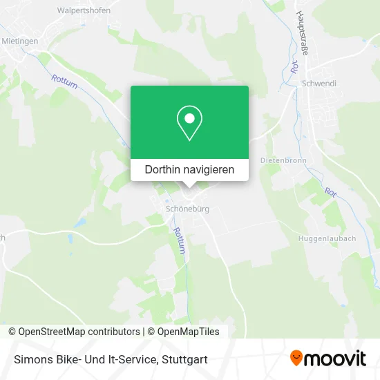 Simons Bike- Und It-Service Karte