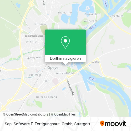 Sapi Software F. Fertigungsaut. Gmbh Karte