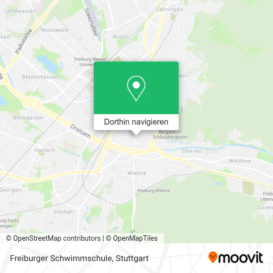 Freiburger Schwimmschule Karte