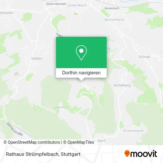Rathaus Strümpfelbach Karte