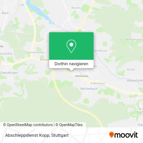 Abschleppdienst Kopp Karte