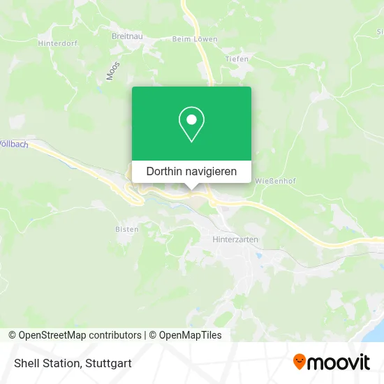 Shell Station Karte