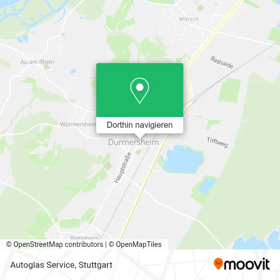 Autoglas Service Karte