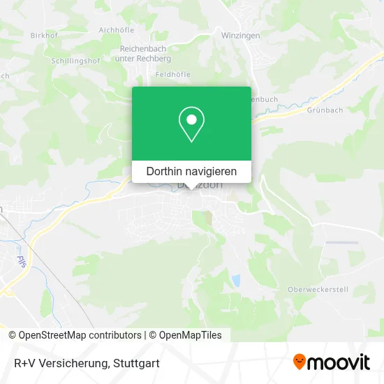R+V Versicherung Karte