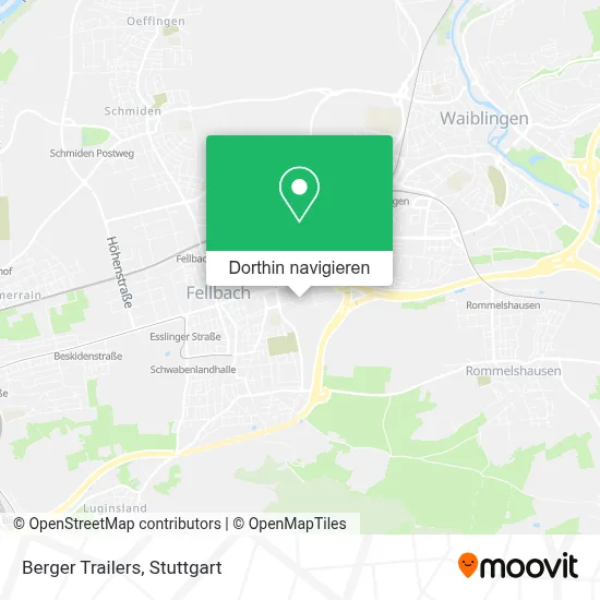 Berger Trailers Karte