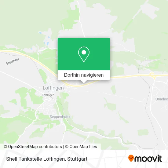 Shell Tankstelle Löffingen Karte