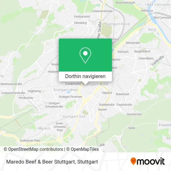 Maredo Beef & Beer Stuttgart Karte