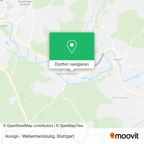 Axsign - Webentwicklung Karte