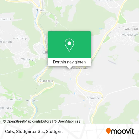 Calw, Stuttgarter Str. Karte