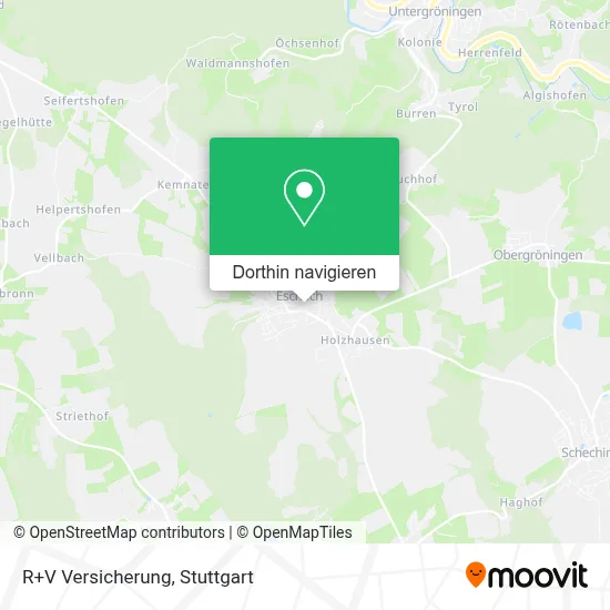 R+V Versicherung Karte