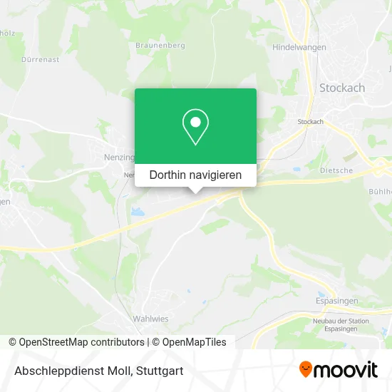 Abschleppdienst Moll Karte
