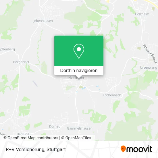 R+V Versicherung Karte