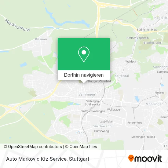 Auto Markovic Kfz-Service Karte