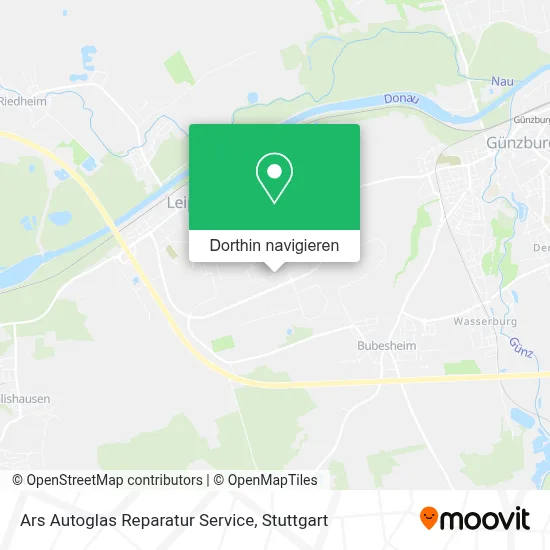 Ars Autoglas Reparatur Service Karte