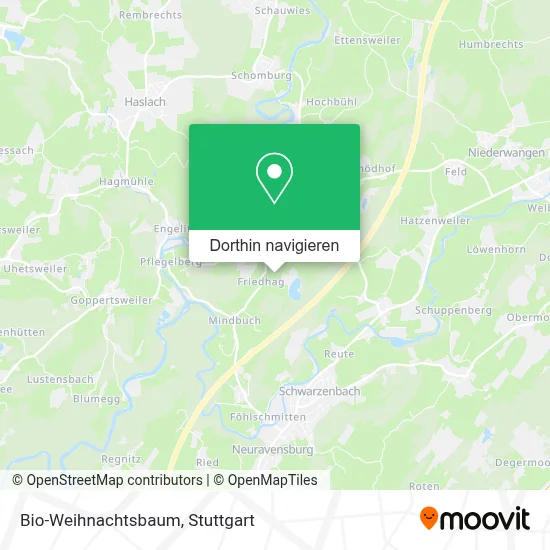 Bio-Weihnachtsbaum Karte
