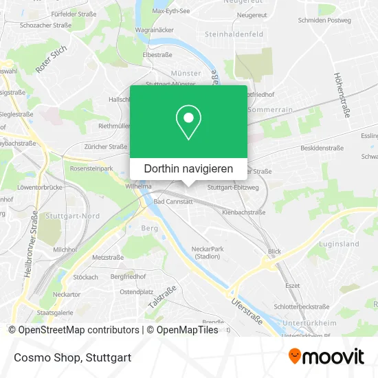 Cosmo Shop Karte
