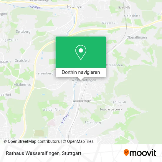 Rathaus Wasseralfingen Karte