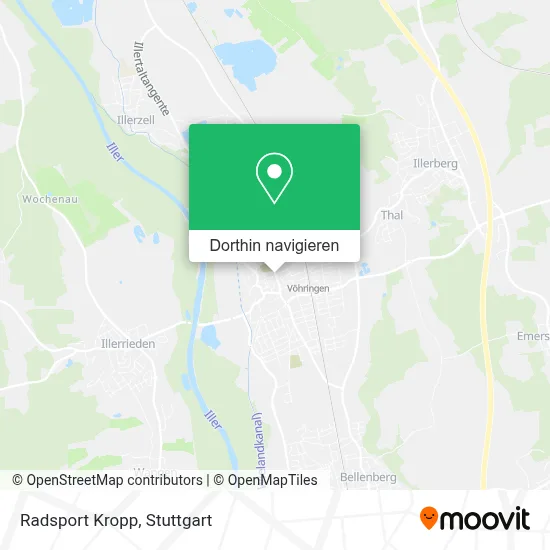 Radsport Kropp Karte