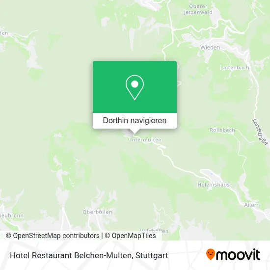 Hotel Restaurant Belchen-Multen Karte