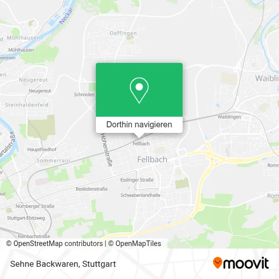 Sehne Backwaren Karte