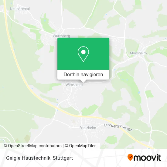 Geigle Haustechnik Karte