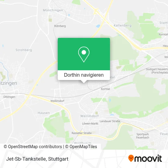 Jet-Sb-Tankstelle Karte