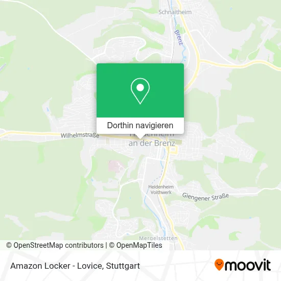 Amazon Locker - Lovice Karte