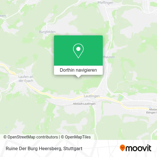 Ruine Der Burg Heersberg Karte