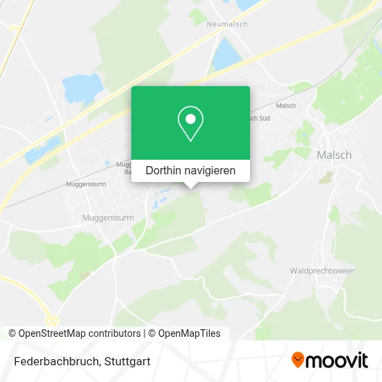 Federbachbruch Karte