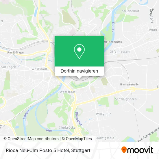 Rioca Neu-Ulm Posto 5 Hotel Karte